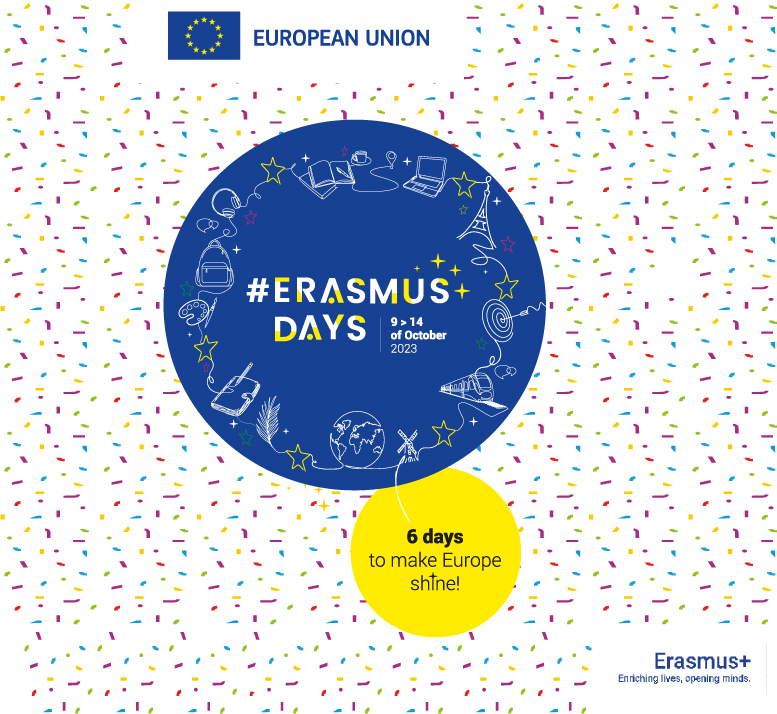 Dal 9 al 14 ottobre tornano gli #ErasmusDays, l’iniziativa, promossa dalle Agenzie nazionali Erasmus+ con il patrocinio della Commissione europea, con cui si celebra e si racconta il programma Erasmus attraverso numerosi eventi in tutta Europa. Gli eventi sono promossi dal CSV Abruzzo e da Europe Direct